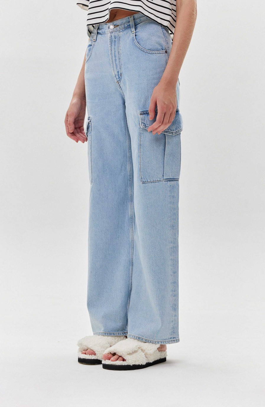 Women AGOLDE | Wide-Leg Cargo Jeans Minka