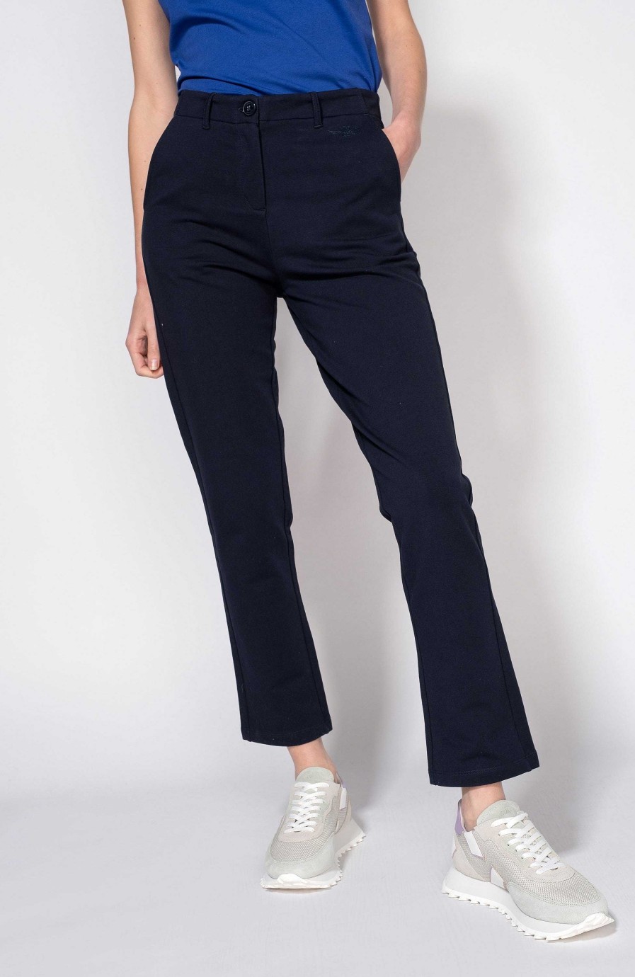 Women AERONAUTICA MILITARE | Cropped Jersey Trousers