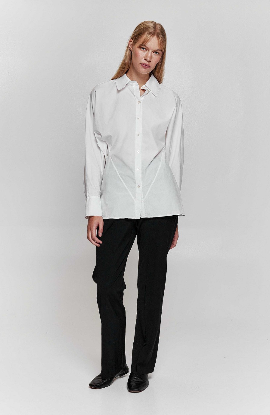 Women ERIKA CAVALLINI | Dart Fold Cotton Shirt