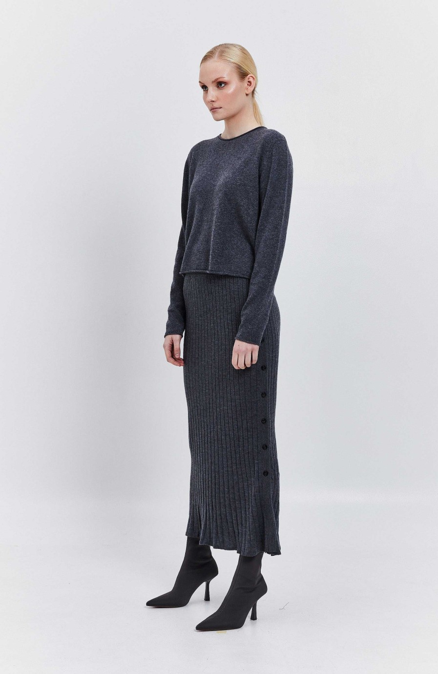 Women LISA YANG | Fine Knit Skirt Katie