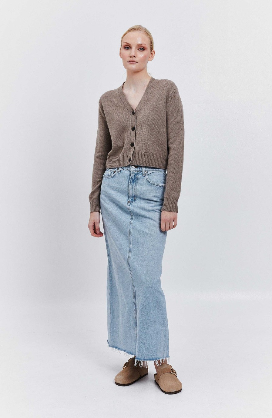 Women LISA YANG | Crop Cashmere Cardigan Marion