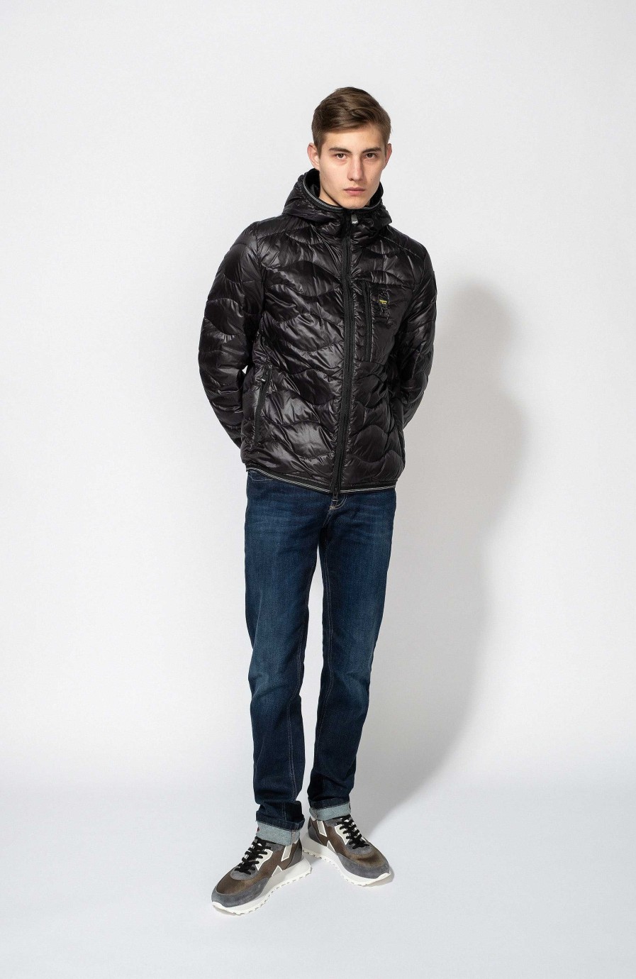 Men BLAUER | Hooded Feather Padded Jacket Jaime