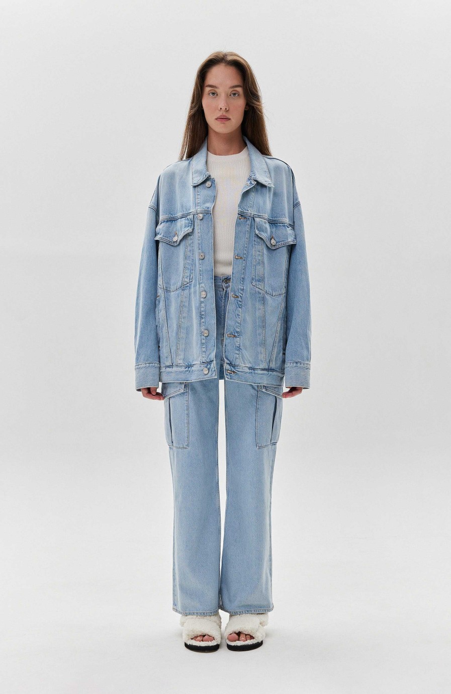 Women AGOLDE | Oversized Vintage Denim Jacket Wayne