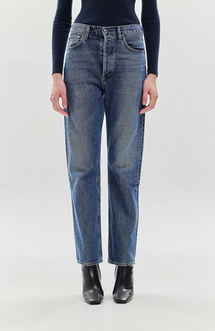 Women AGOLDE | High-Rise Straight Jeans 90'S Pinch