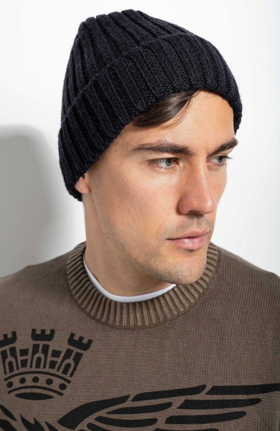 Men AERONAUTICA MILITARE | Knit Wool Beanie