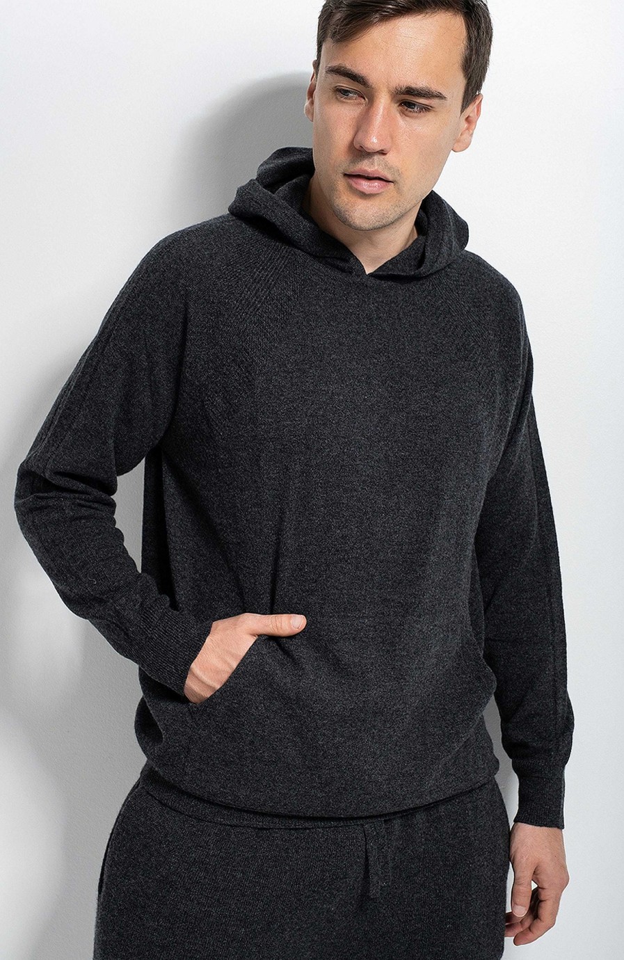 Men JOHNSTONS OF ELGIN | Cashmere Seamless Hoody