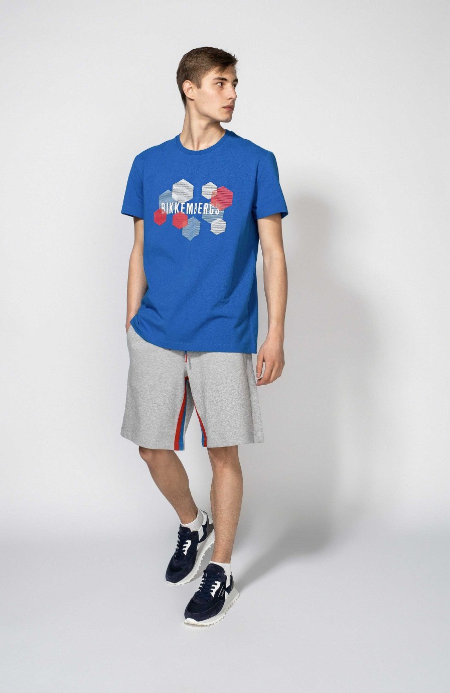 Men DIRK BIKKEMBERGS | Graphic-Pattern Cotton T-Shirt