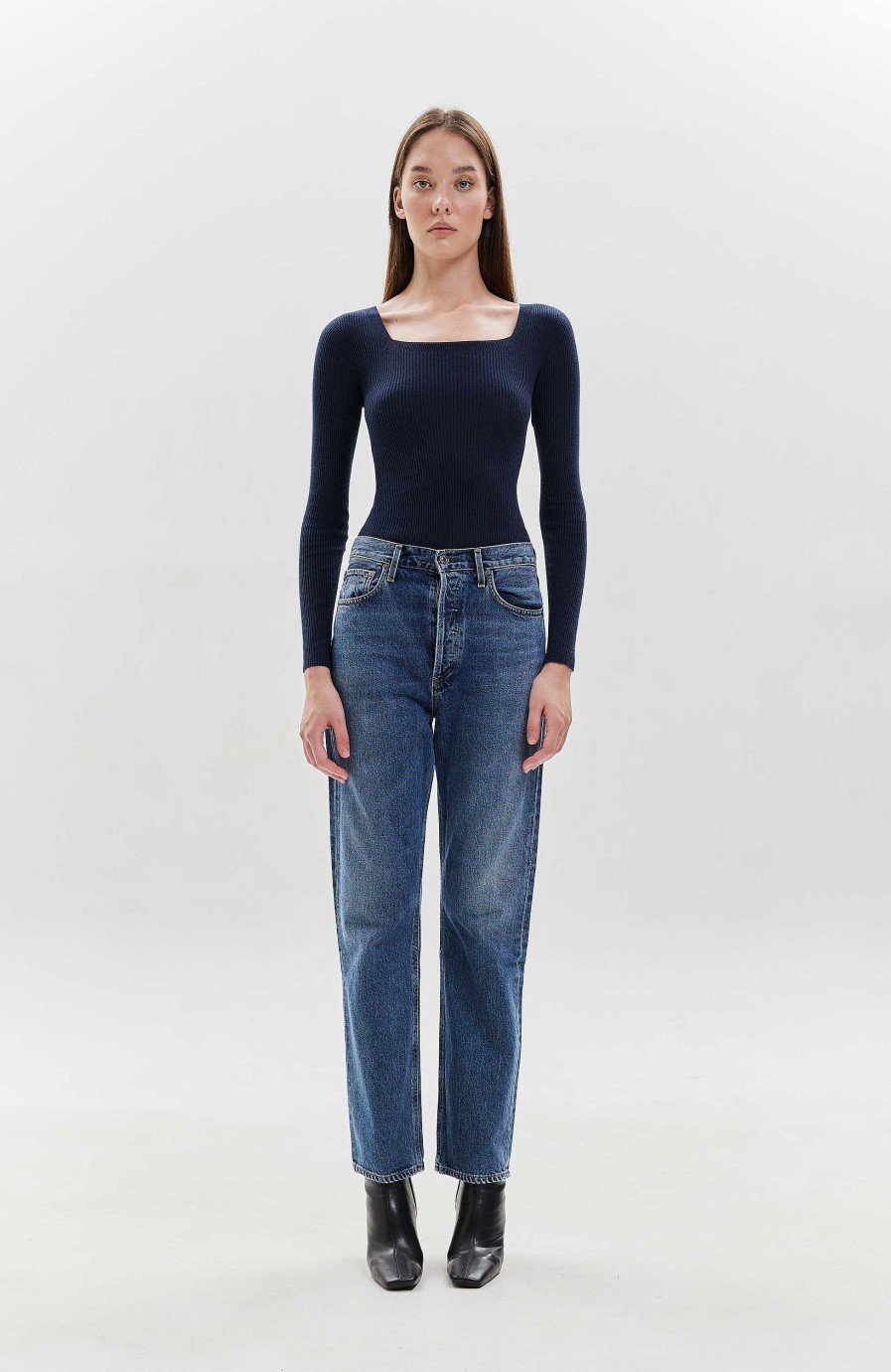 Women AGOLDE | High-Rise Straight Jeans 90'S Pinch