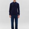 Men JOHNSTONS OF ELGIN | Long Sleeve Merino Polo Shirt