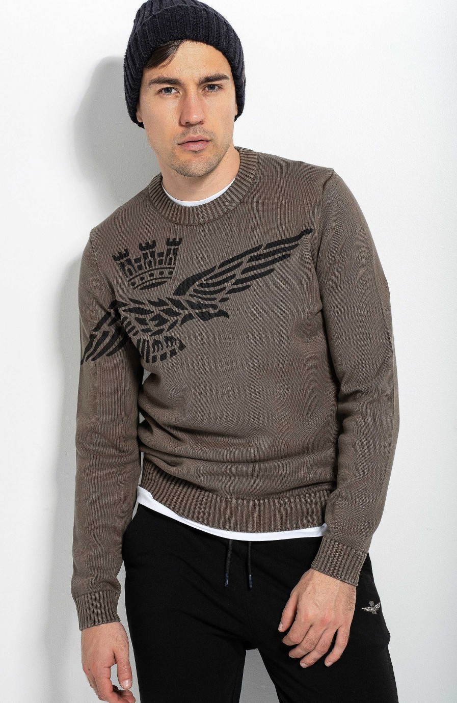 Men AERONAUTICA MILITARE | Eagle-Print Sweater