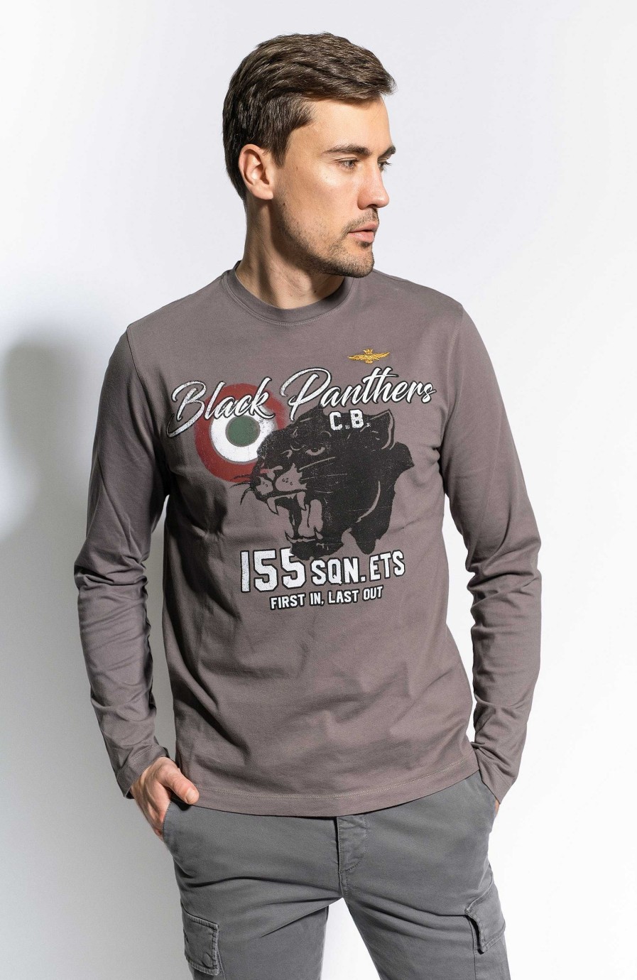 Men AERONAUTICA MILITARE | Printed Longsleeve T-Shirt