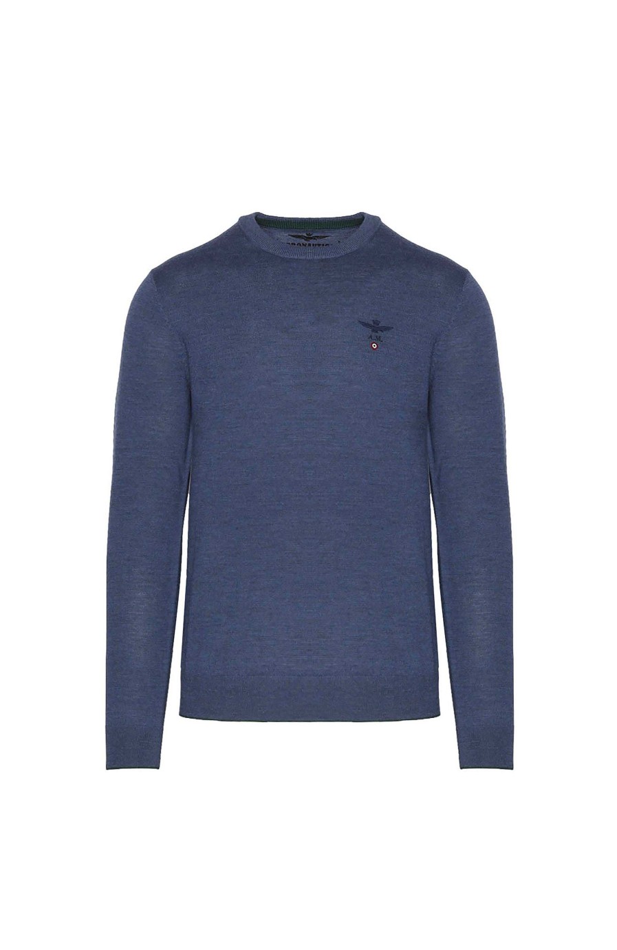 Men AERONAUTICA MILITARE | Roundneck Merino Wool Sweater