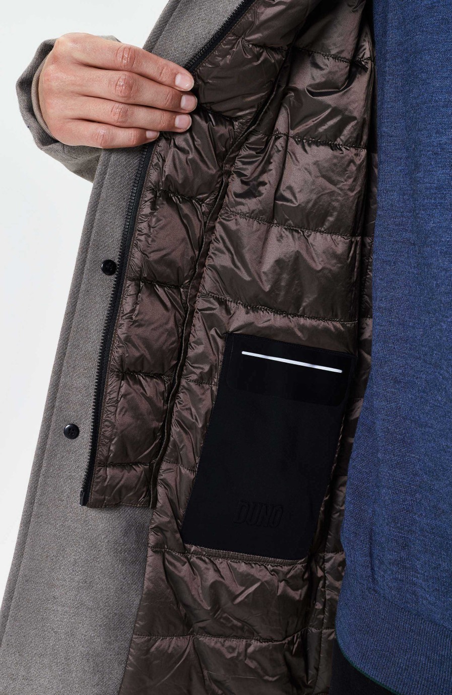 Men DUNO | Quilted Wool Coat Major