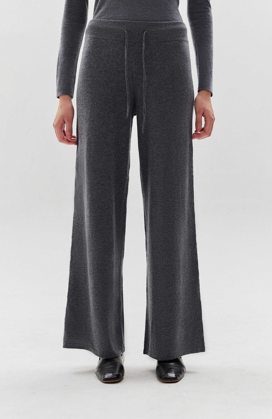 Women LISA YANG | Cashmere Wide-Leg Trousers Sofi