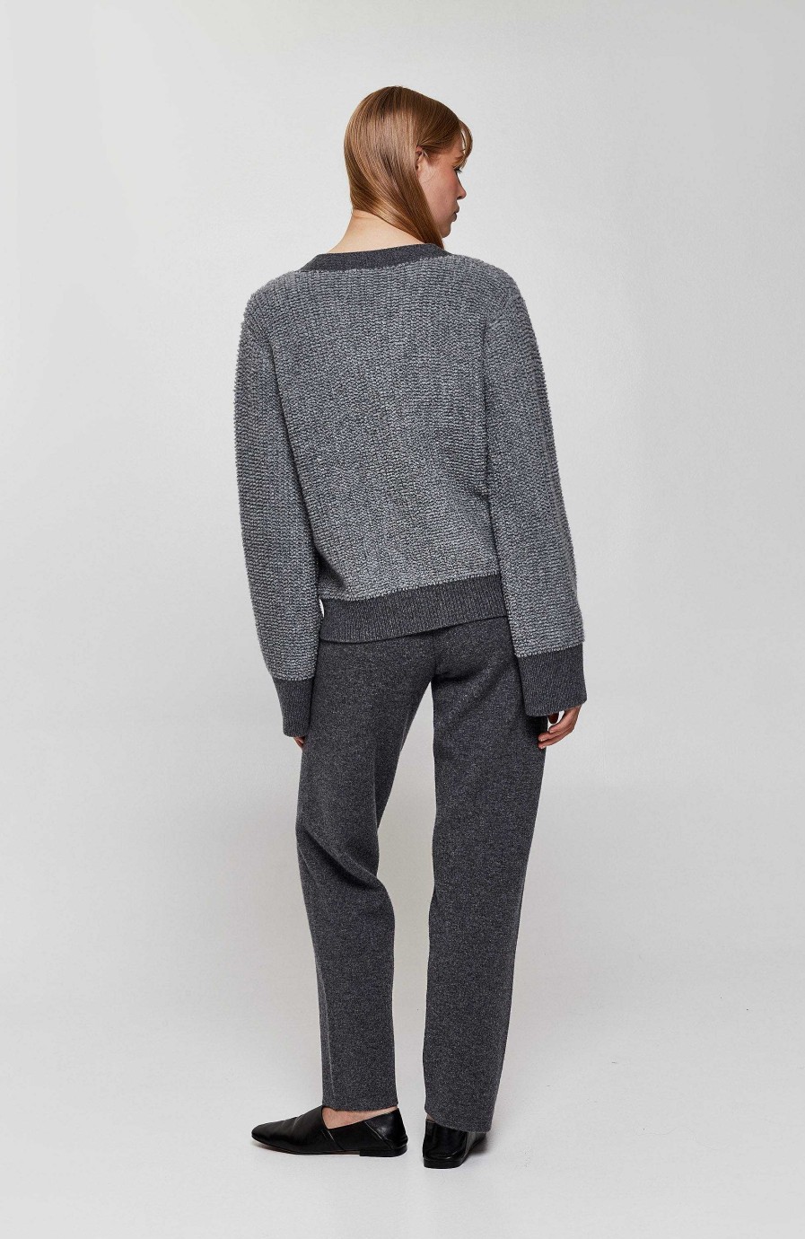 Women LISA YANG | Textured Knit Cardigan Sonia