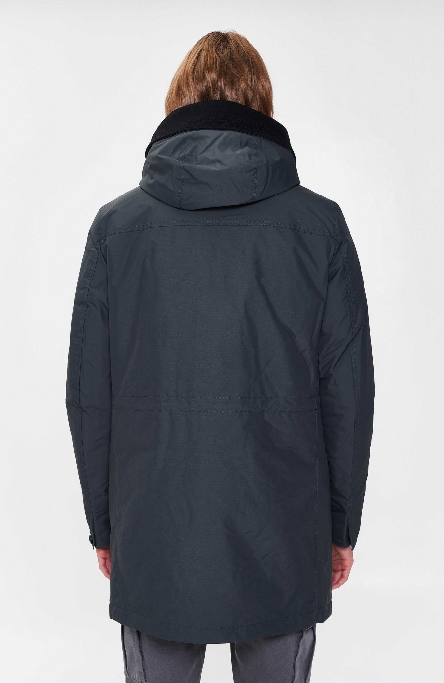 Men DUNO | Technical Quilted Parka-Transformer Cosmos