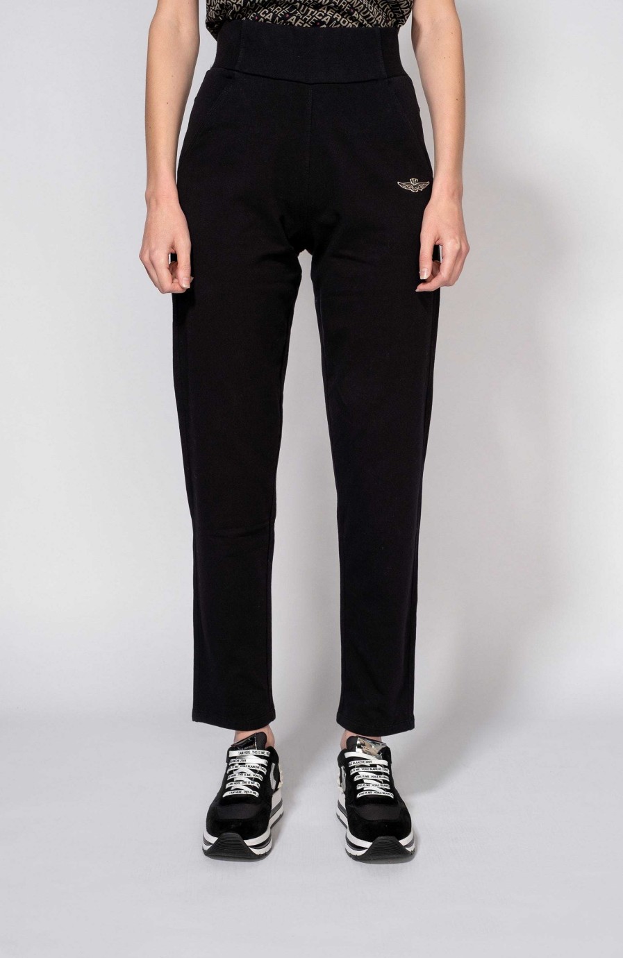 Women AERONAUTICA MILITARE | Patch High-Waist Sweatpants