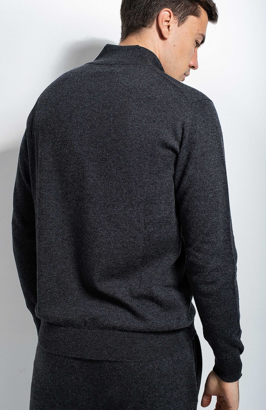 Men JOHNSTONS OF ELGIN | Half-Zipped Cashmere Sweater