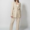 Women ERIKA CAVALLINI | Belted Linen Blazer