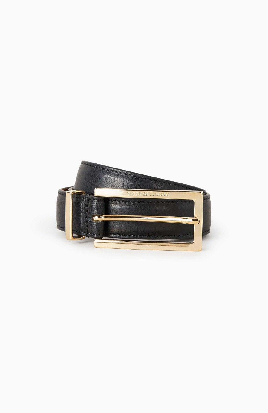 Women TIGER OF SWEDEN | Slim Leather Belt Geometia