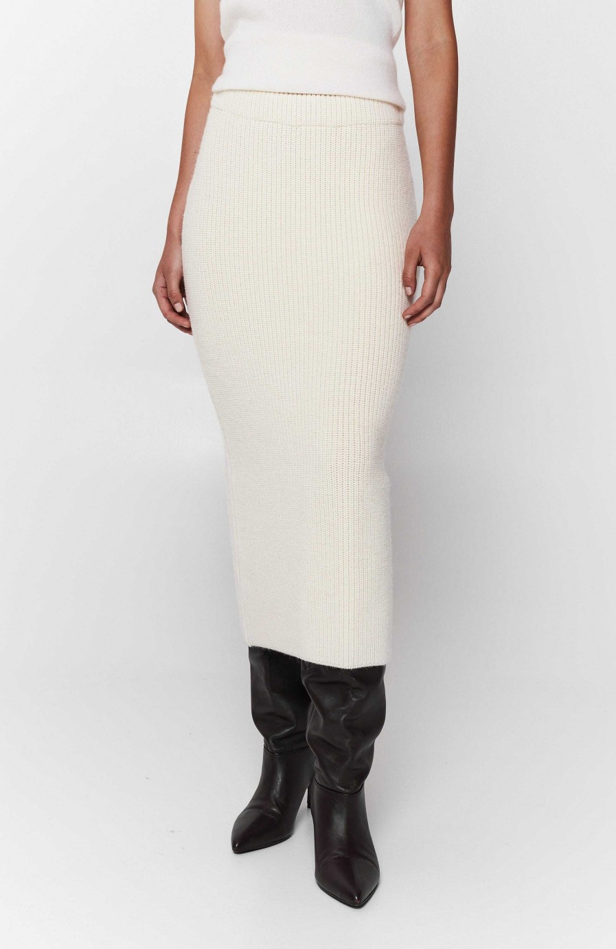 Women ERIKA CAVALLINI | Ribbed-Knit Pencil Skirt