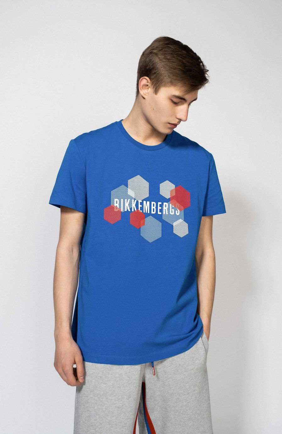 Men DIRK BIKKEMBERGS | Graphic-Pattern Cotton T-Shirt