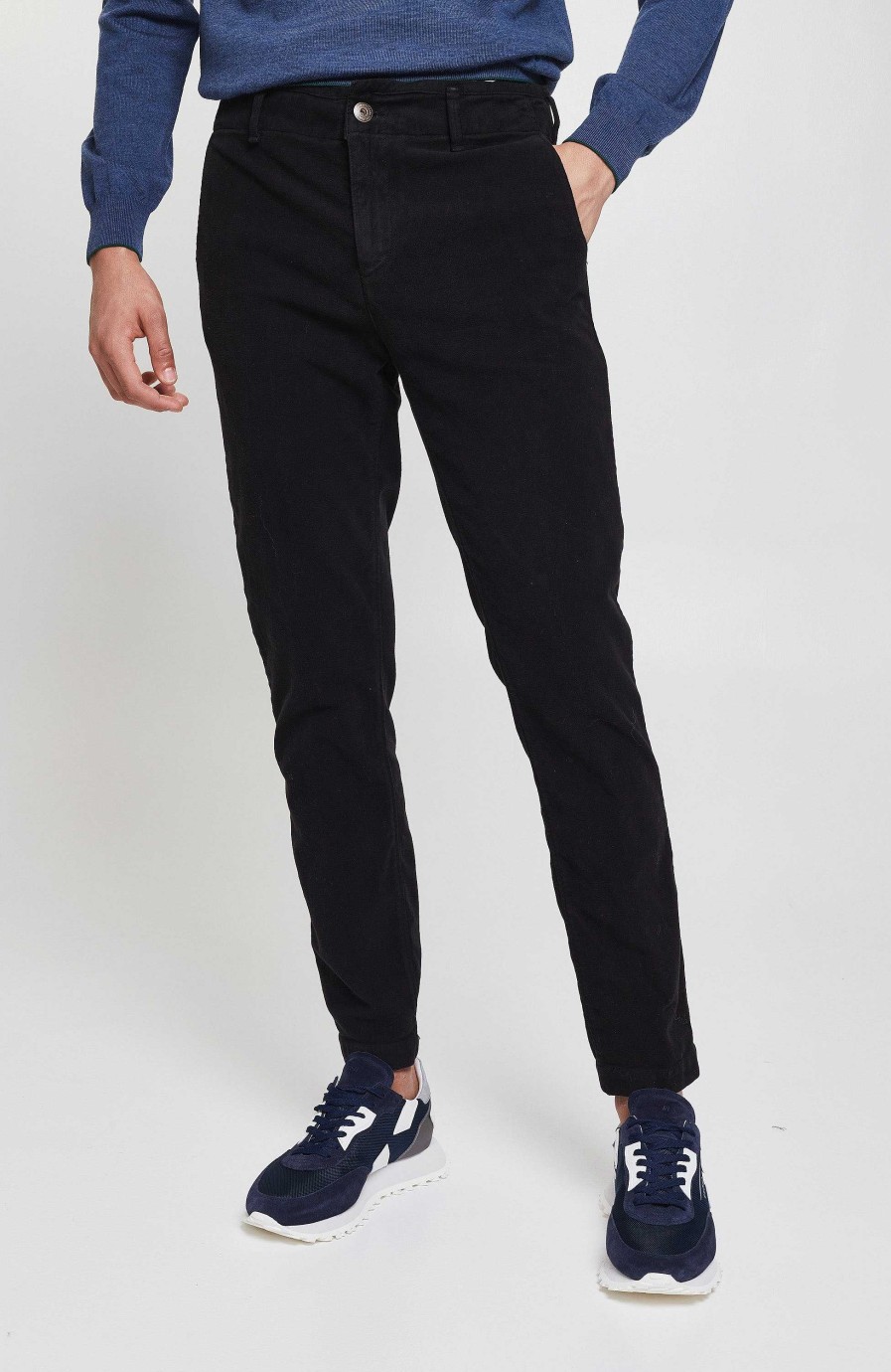 Men AERONAUTICA MILITARE | Velvet Chino Trousers