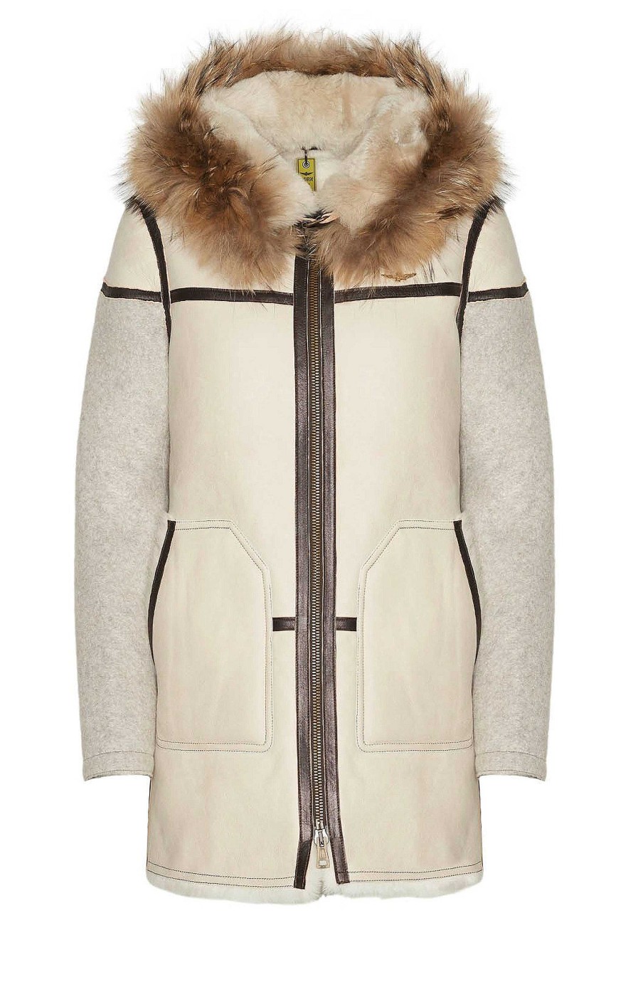 Women AERONAUTICA MILITARE | Shearling Wool-Blend Coat