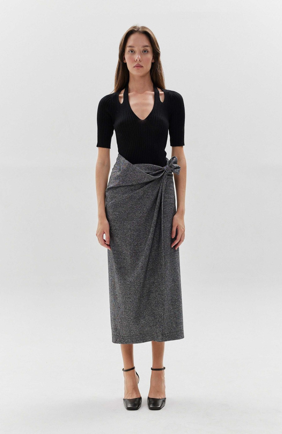 Women ERIKA CAVALLINI | Flannel Wrap Skirt