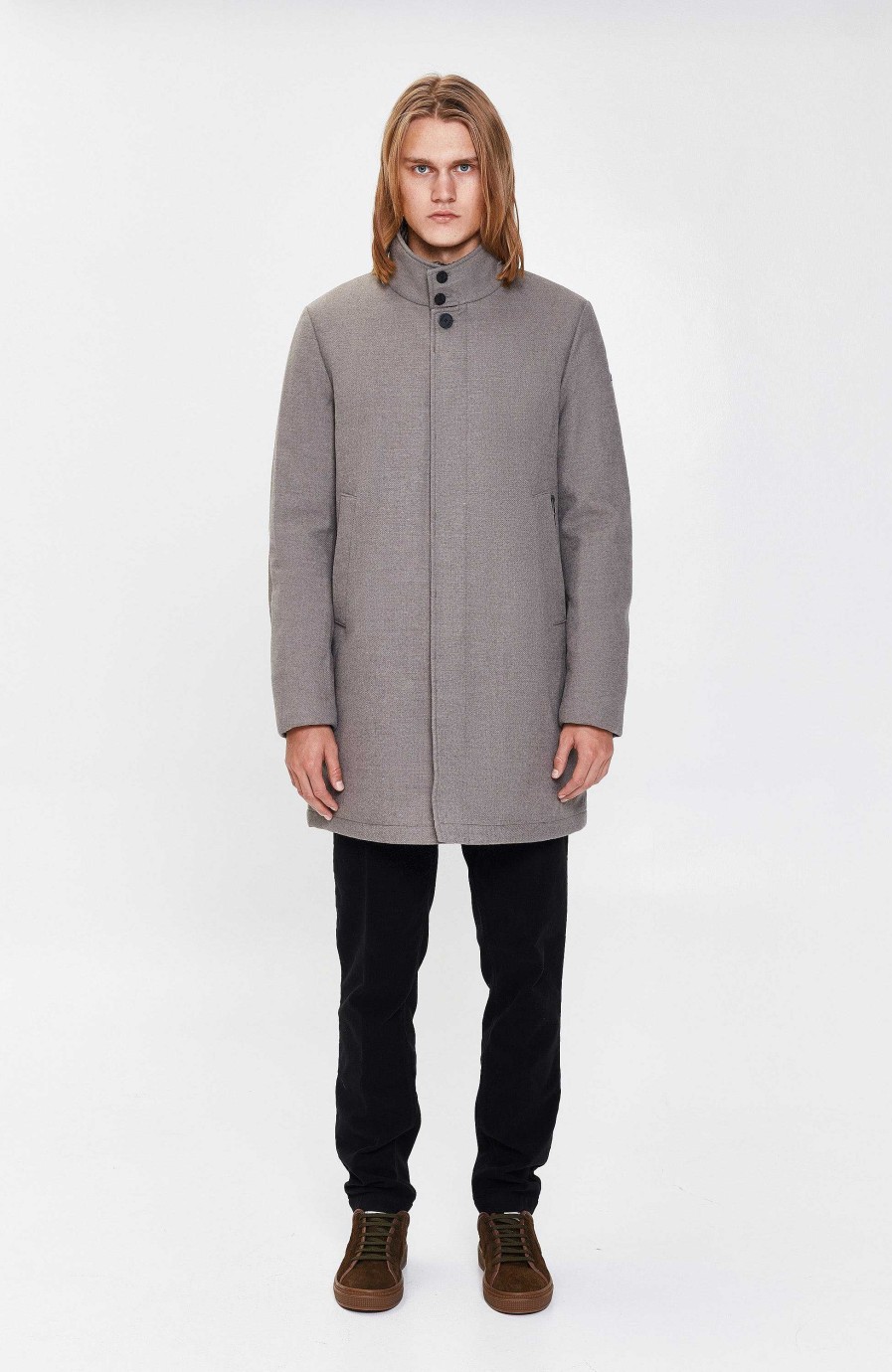 Men DUNO | Quilted Wool Coat Major