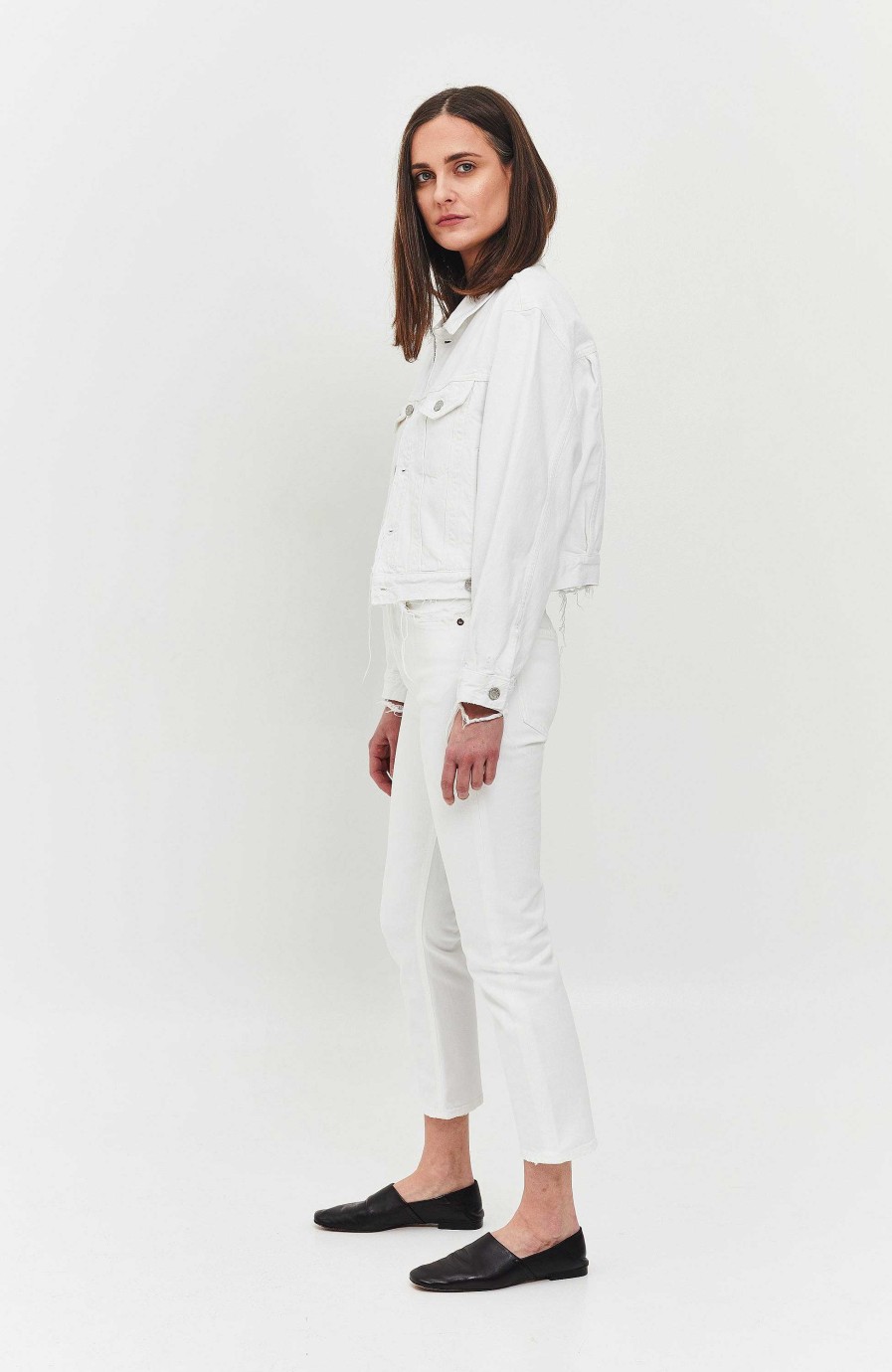 Women AGOLDE | Shrunken Denim Jacket Charli