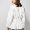 Women ERIKA CAVALLINI | Peplum-Hem Cotton Blouse