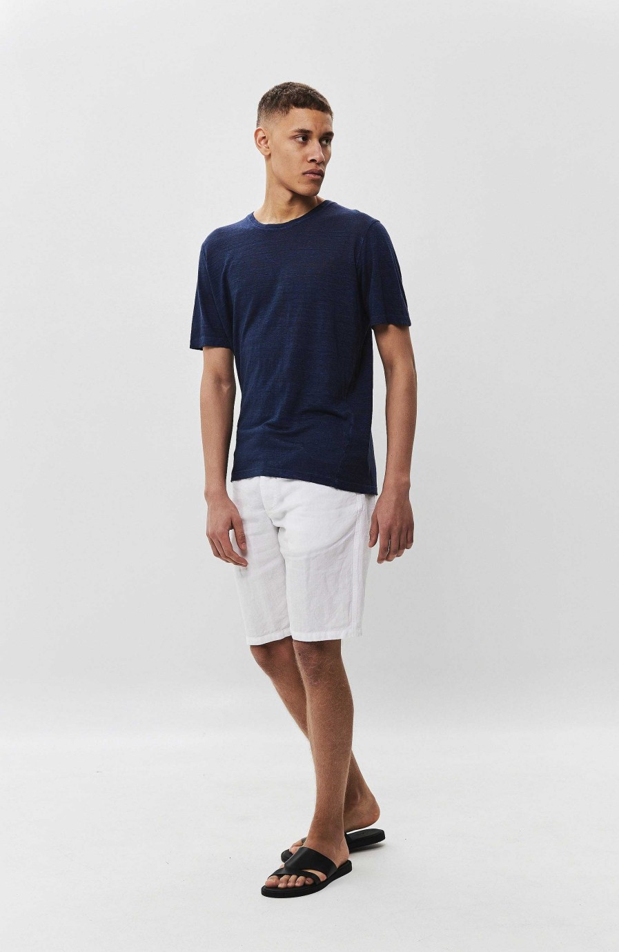 Men 120% LINO | Drawstring Linen Shorts