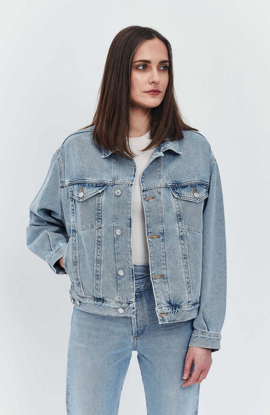 Women AGOLDE | Ovesized Denim Jacket Charli