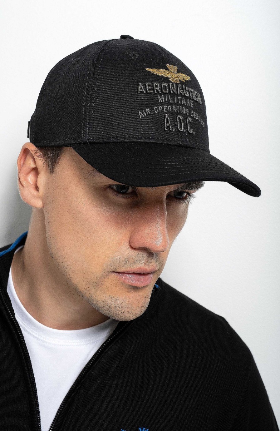 Men AERONAUTICA MILITARE | Logo-Embroidered Cotton Cap