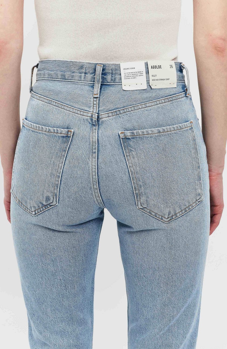 Women AGOLDE | Straight Cropped Jeans Riley