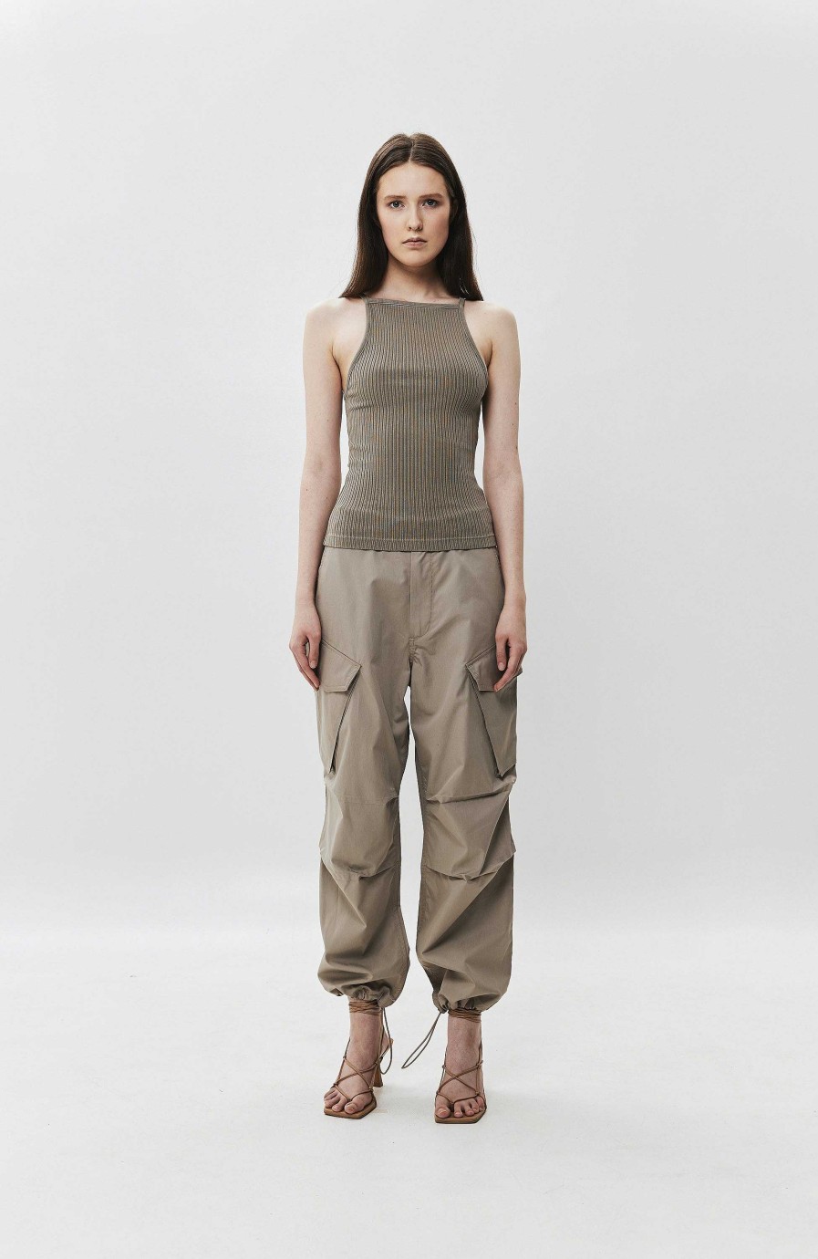 Women AGOLDE | Cargo Cotton Trousers Ginerva