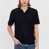 Men FTC CASHMERE | Fine-Knit Polo-Shirt