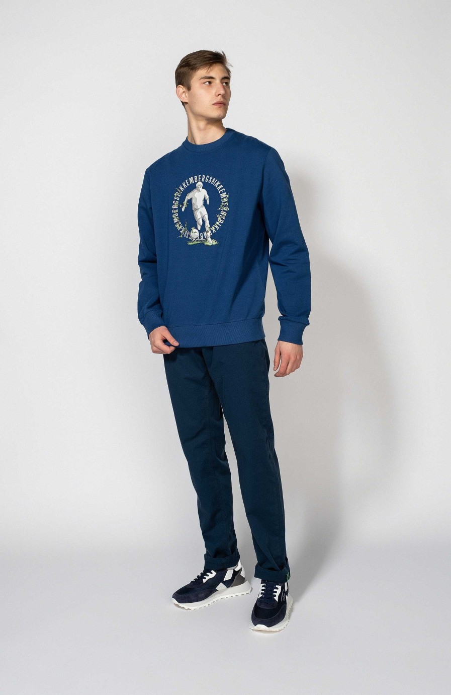 Men DIRK BIKKEMBERGS | Embroidered Cotton Sweatshirt