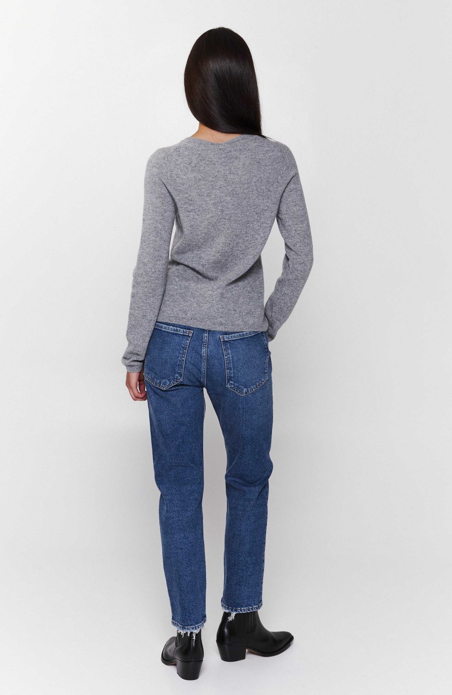 Women FTC CASHMERE | Roundneck Cashmere Cardigan