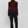 Women ERIKA CAVALLINI | Elasticized Waistband Straight Trousers