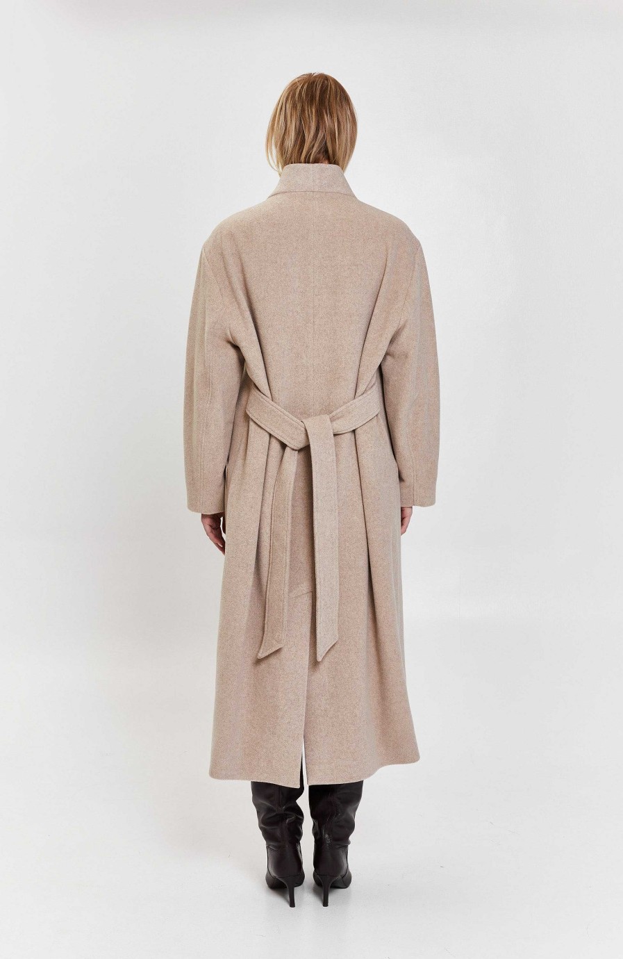 Women HOUSE OF DAGMAR | Belted Relaxed Coat Cameron