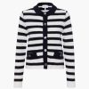 Women FTC CASHMERE | Striped Cardigan-Jacket