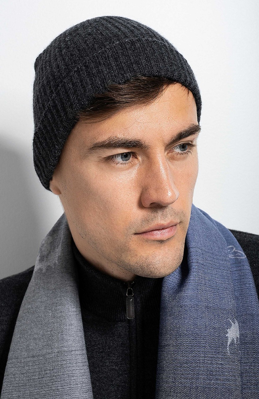 Men JOHNSTONS OF ELGIN | Unisex Ribbed Cashmere Hat