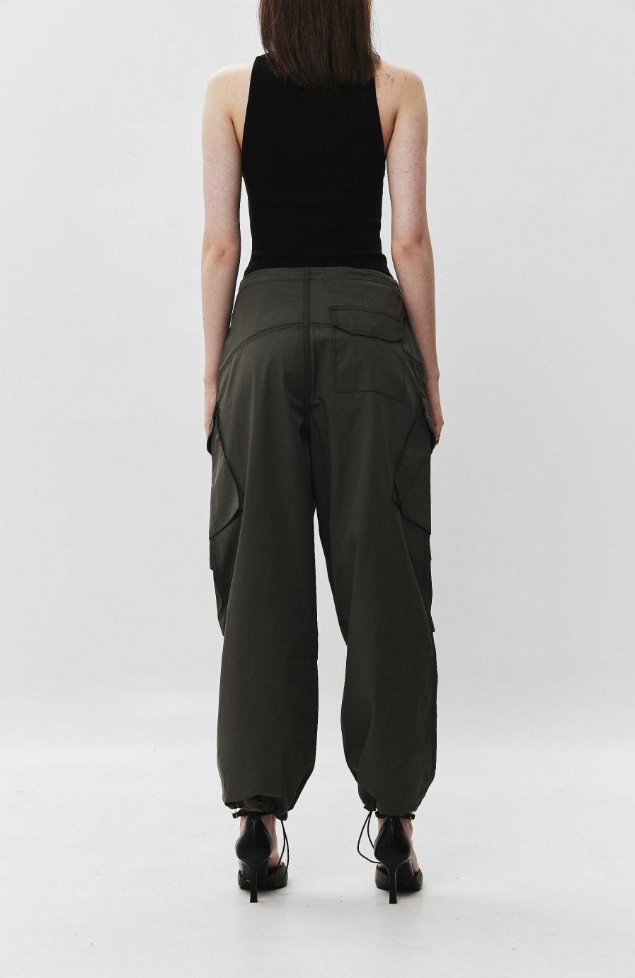 Women AGOLDE | Cargo Cotton Trousers Ginerva