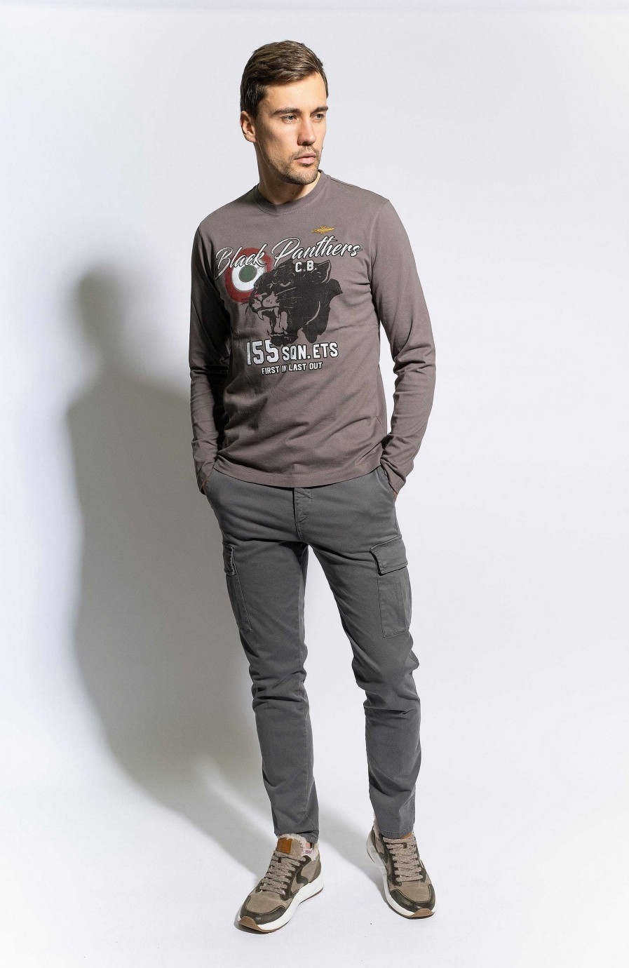 Men AERONAUTICA MILITARE | Printed Longsleeve T-Shirt