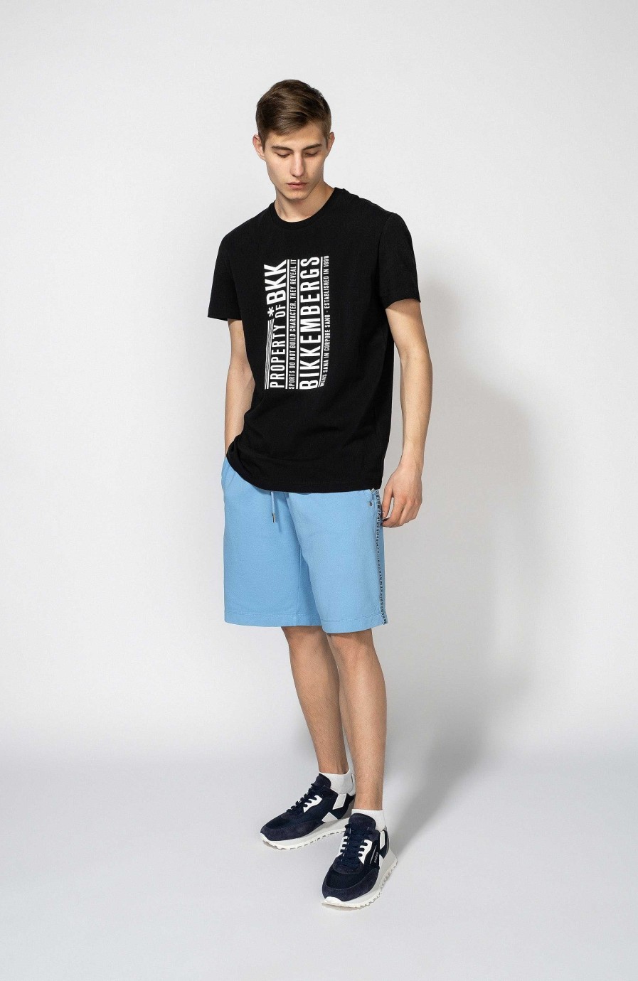 Men DIRK BIKKEMBERGS | Text-Printed Cotton T-Shirt