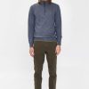 Men AERONAUTICA MILITARE | Half-Zipped Merino Wool Sweater