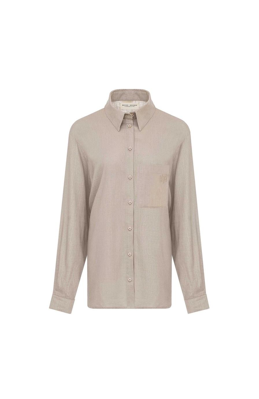 Women BEIGE BROWN | Oversize Linen Shirt