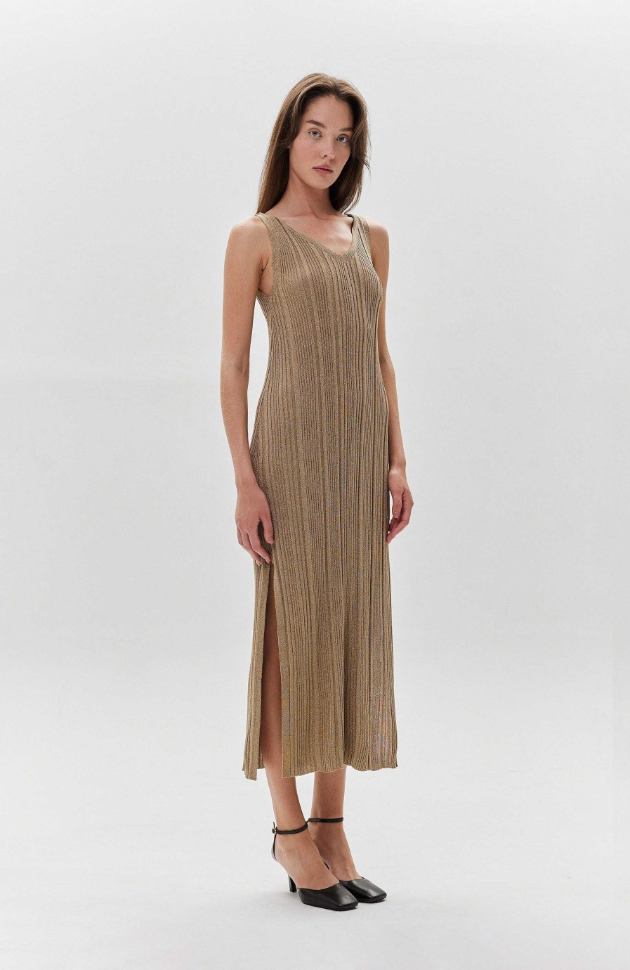 Women HOUSE OF DAGMAR | Metallic Knit Dress